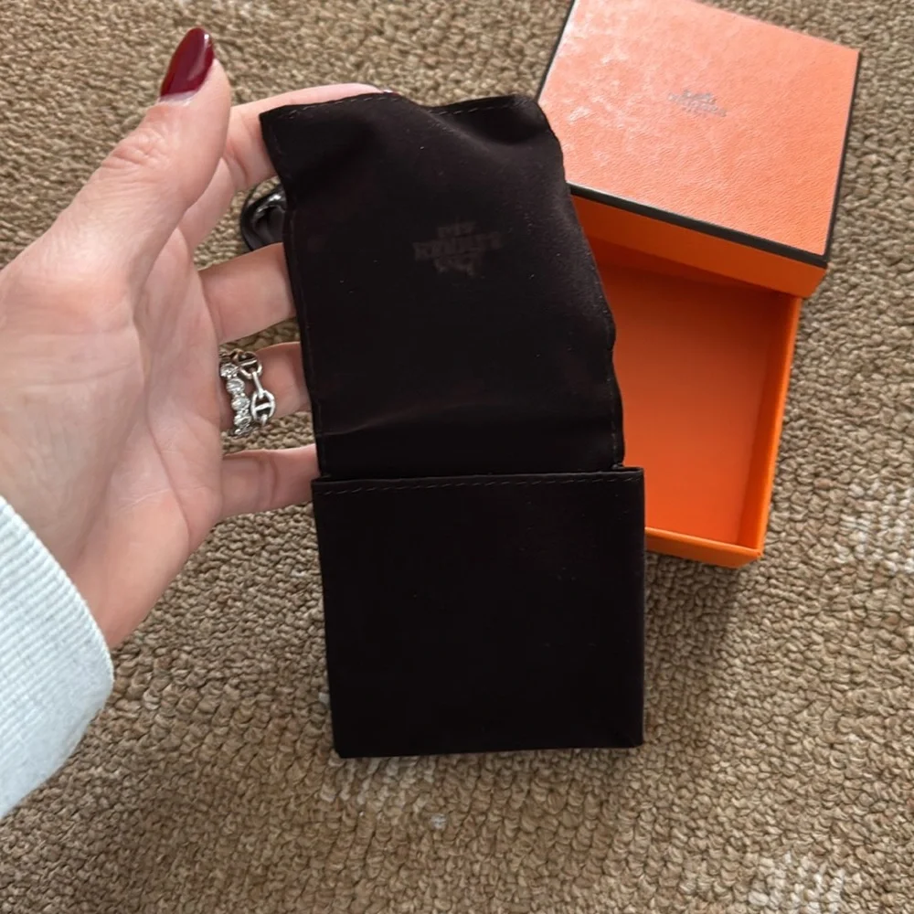 Hermès Orange Gift Box with Ribbon for jewelry